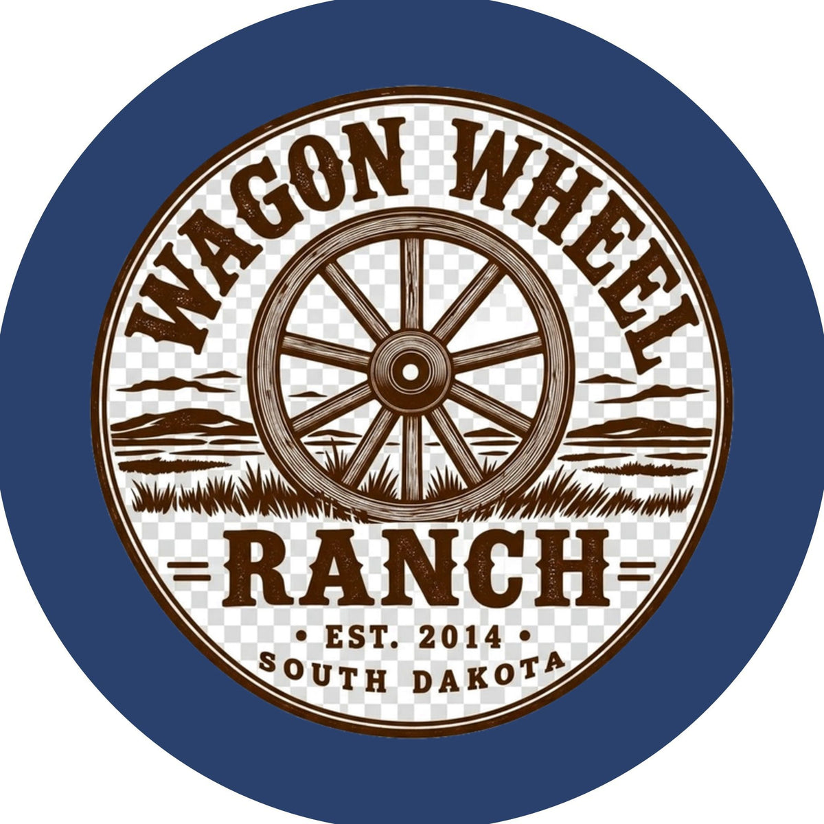 Wagon Wheel Ranch Faux Leather Patch – South Dakota Western Farm Design
