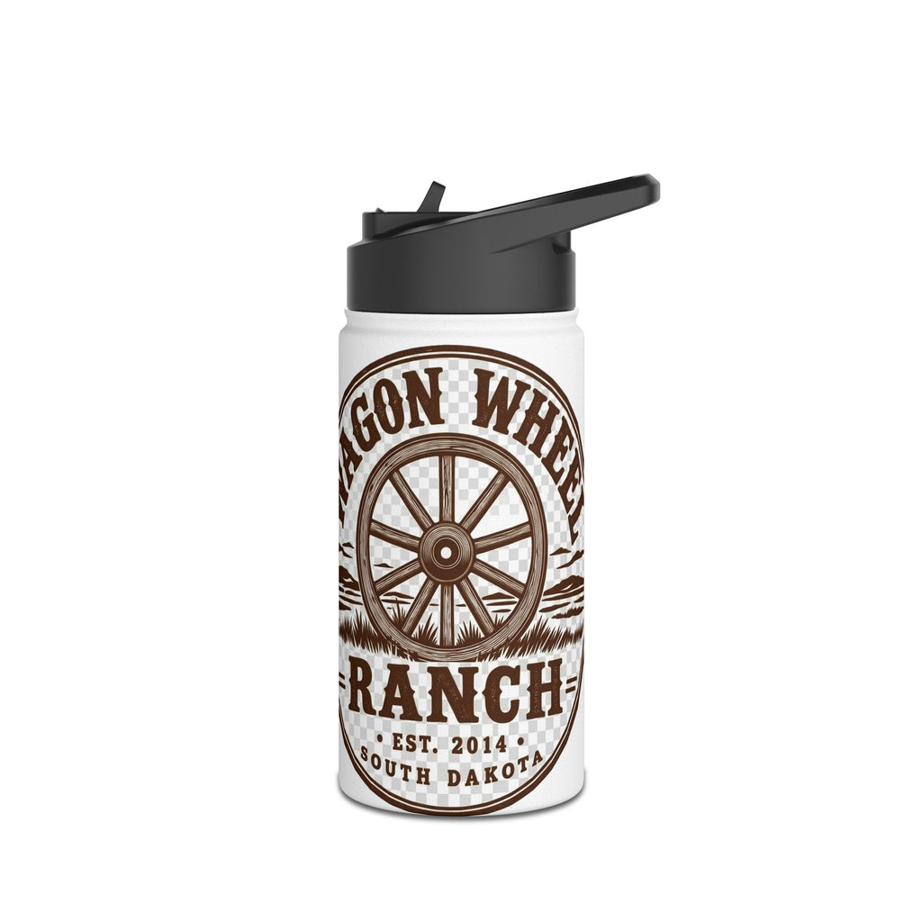 Western Wagon Wheel Ranch Stainless Steel Water Bottle