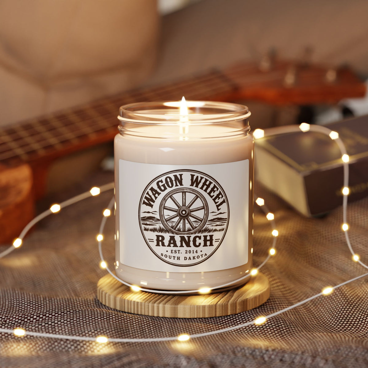 Scented Soy Candle – Wagon Wheel Ranch Western Farmhouse Decor