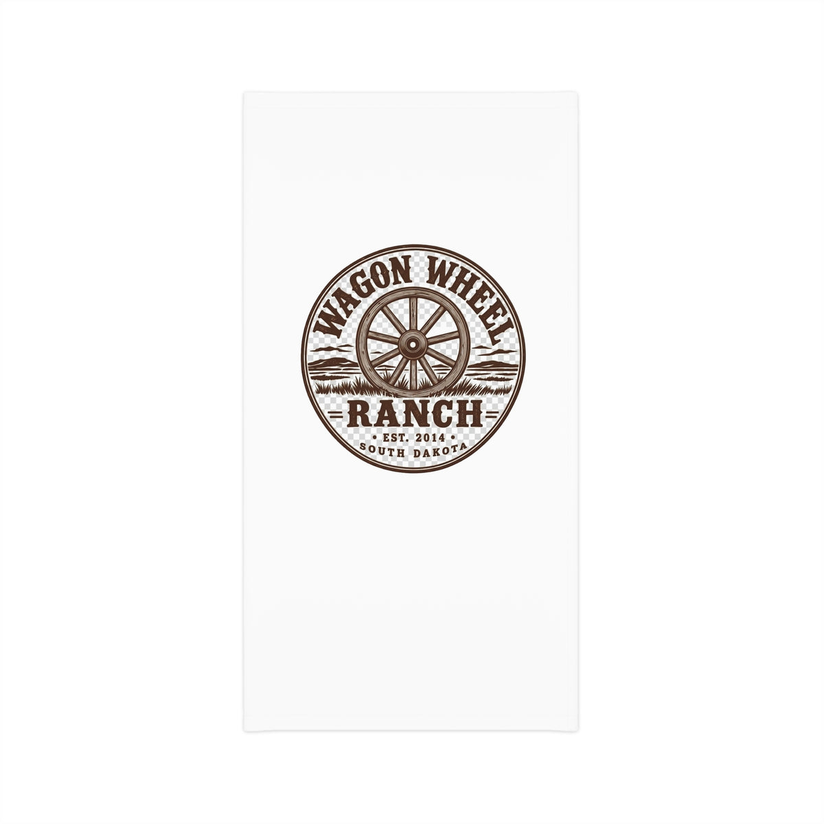Wagon Wheel Ranch Brown Western Neck Gaiter