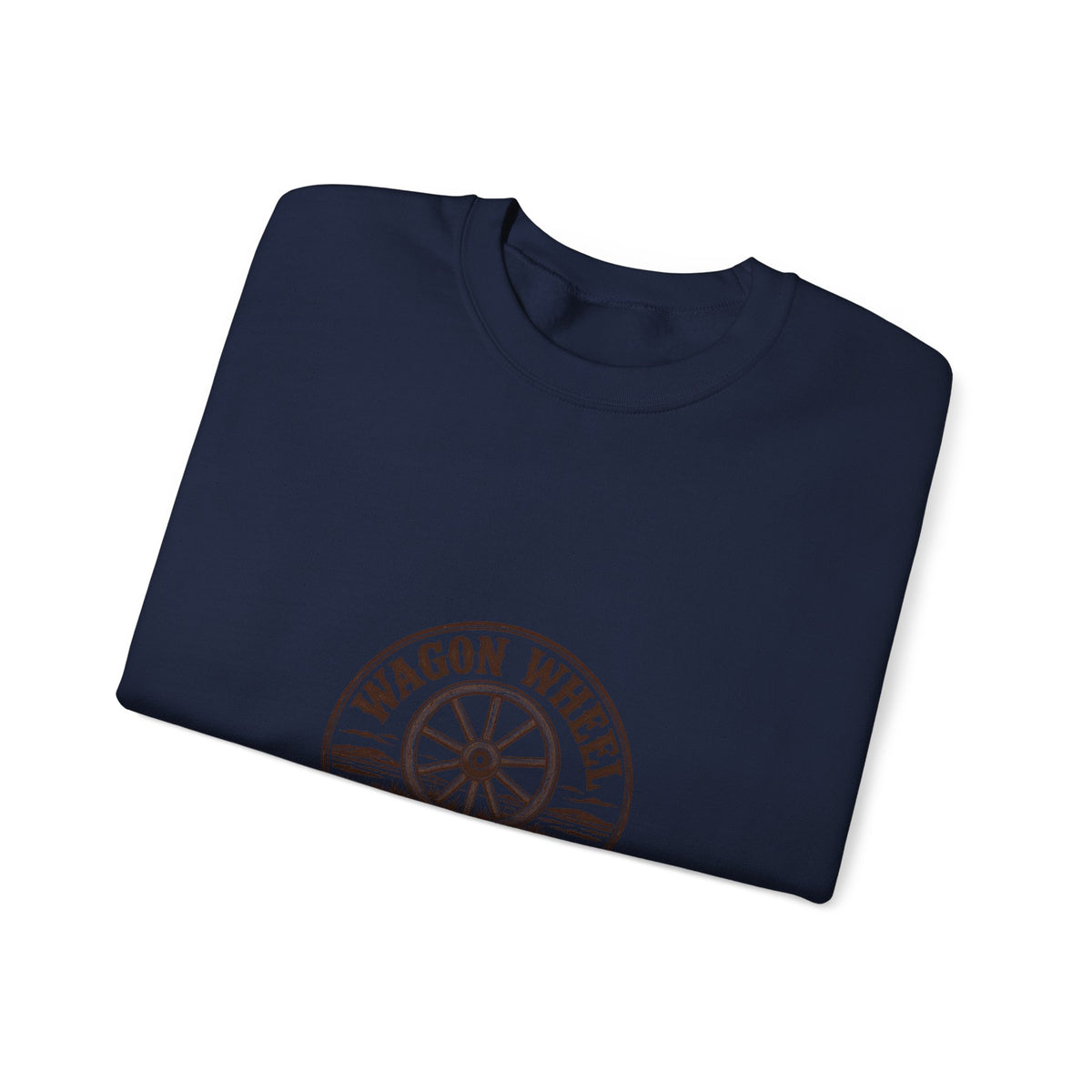 Ranch Logo Crewneck Sweatshirt — "Wagon Wheel Ranch" Vintage Western Pullover
