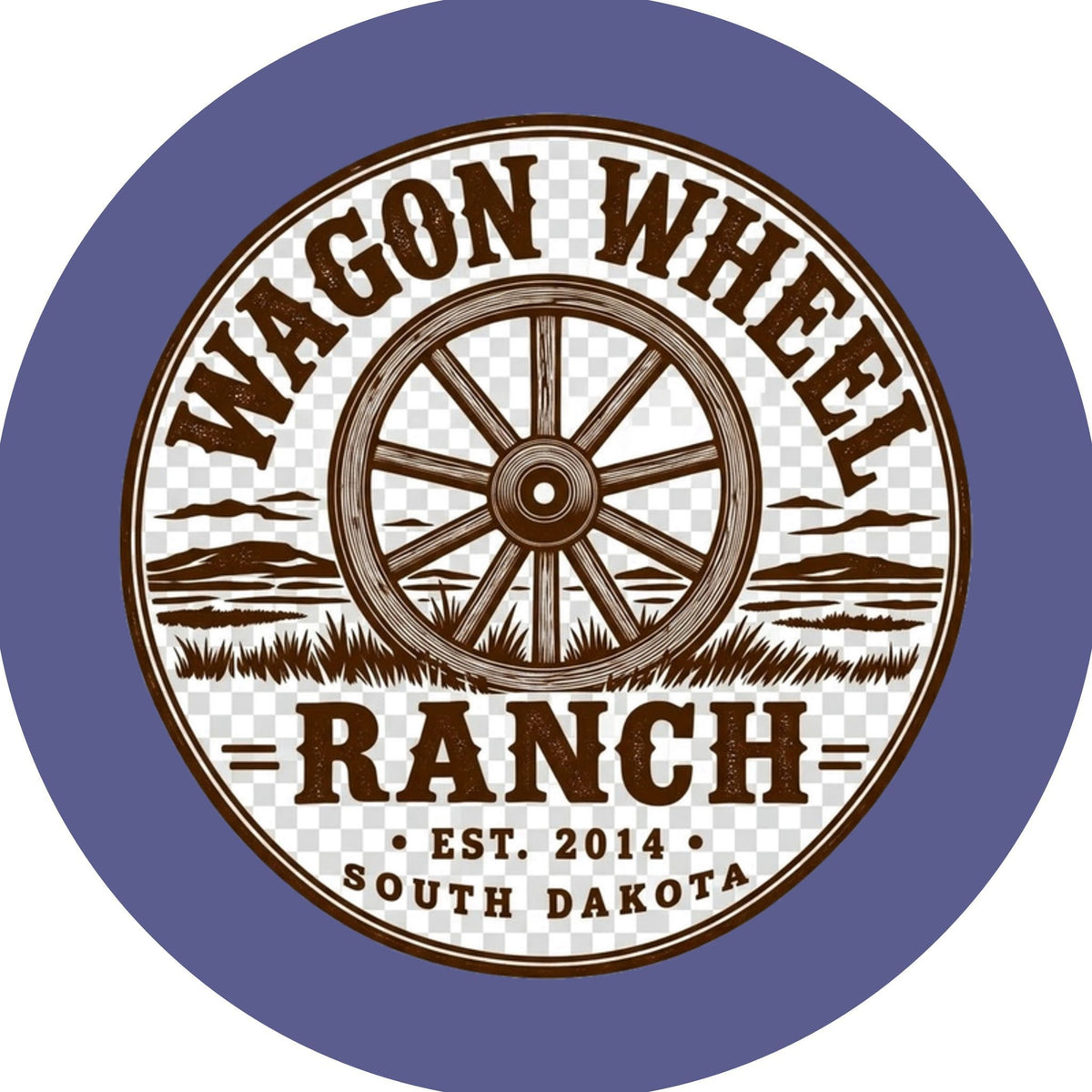 Wagon Wheel Ranch Faux Leather Patch – South Dakota Western Farm Design