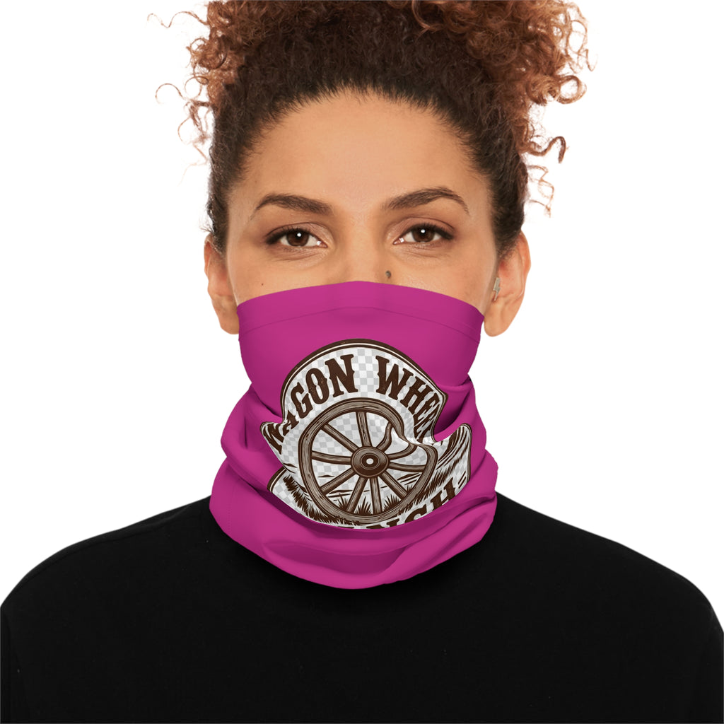 Wagon Wheel Ranch Magenta Neck Gaiter
