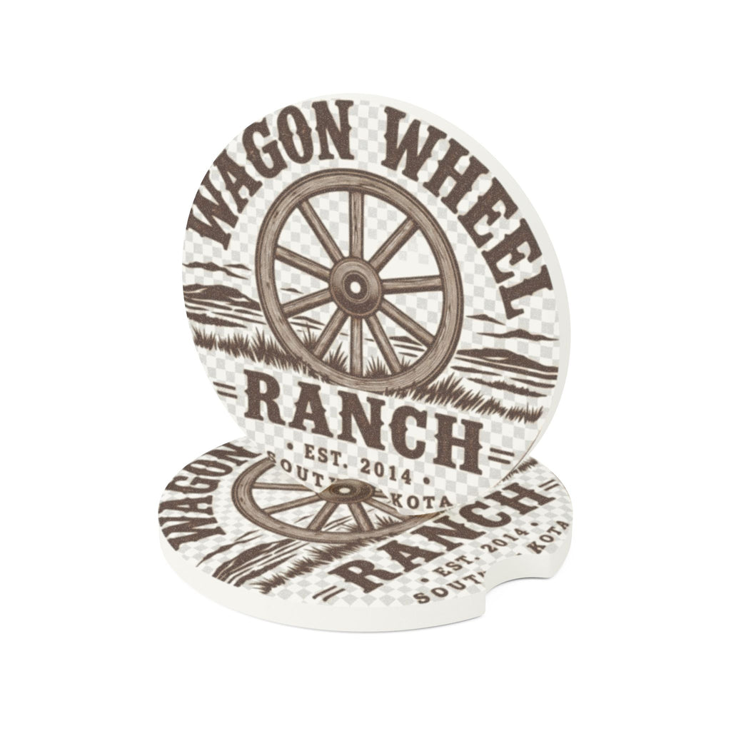 Soapstone Car Coaster – Wagon Wheel Ranch South Dakota Western Decor