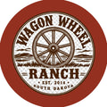 Wagon Wheel Ranch Faux Leather Patch – South Dakota Western Farm Design