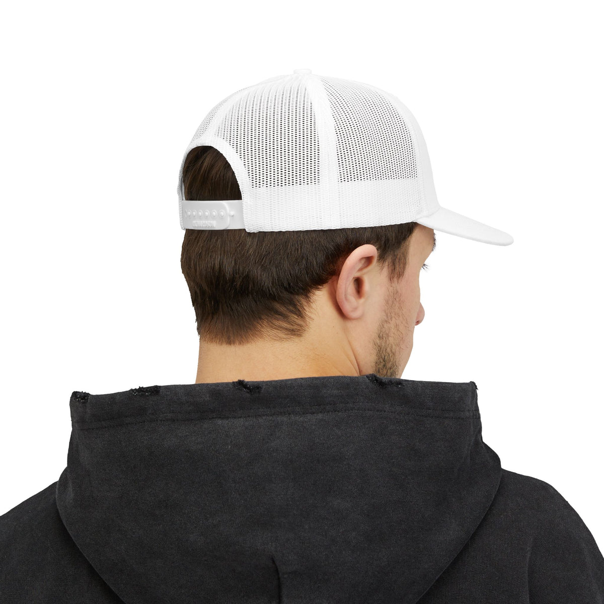 Wagon Wheel Ranch Trucker Cap — Vintage Western Logo Snapback