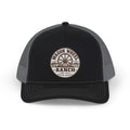 Wagon Wheel Ranch Trucker Cap — Vintage Western Logo Snapback